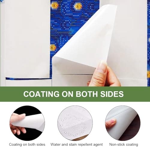 100pcs Feuille de Papier Diamant Painting Double Face Papier de Libération Diamond Painting Feuilles de Papier de Peinture Diamant Anti-Adhésif Papier de Replacement de Peinture Diamant Release Paper