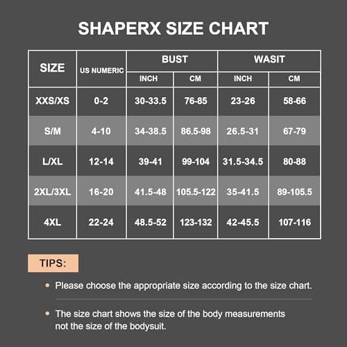 SHAPERX Body Sculptant Femme Gaine Amincissante Ventre Plat Combishort Gainante Minceur Invisible Shapewear Bodysuit, UK-SZ5258-Beige-2XL/3XL
