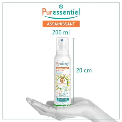 Puressentiel - Spray Aérien Assainissant aux 41 Huiles Essentielles - Efficacité prouvée contre les virus, germes et bactéries - 200ml