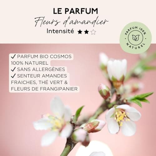 MAIA - Lessive Bio Fleurs d'amandier 3L - 99 lavages - Lavage en machine - Efficacité anti-taches prouvée - Formule sans allergènes - Emballage écologique - Fabriquée en France