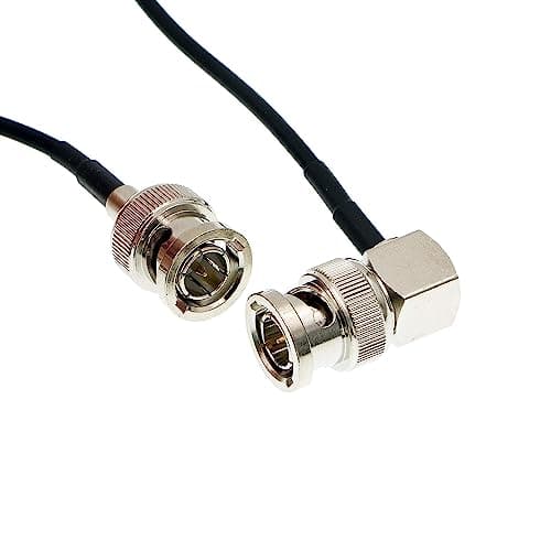 Uonecn MegaFlex HD-SDI Câble RG179 BNC mâle vers Angle Droit 75 ohm pour Blackmagic HyperDeck Shuttle et BMCC BMPC Hyperdeck