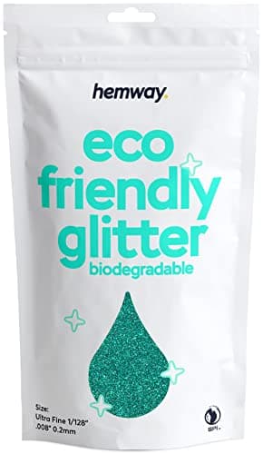 Paillettes biodégradables bleu turquoise respectueuses de l'environnement À base de plantes bio ultrafines pour le visage le corps la résine 100g/3,5 oz
