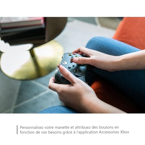Xbox Manette sans Fil - Carbon Black Pour Xbox Series X, Xbox Series S, Xbox One, Windows 10 & 11, Android et iOS - Noir