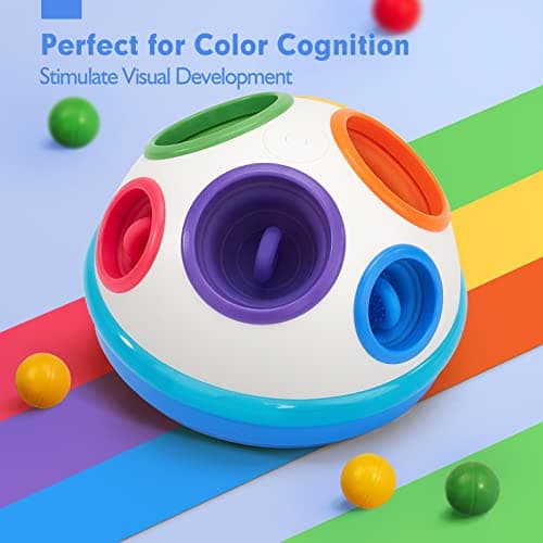 hahaland Jouet Bebe 1 an Montessori d'Activité et Développement, Cadeau Fille Garçons 1 2 3 an Sensorielle Bebe Pop Cubi Montessori 1 2 3 Ans