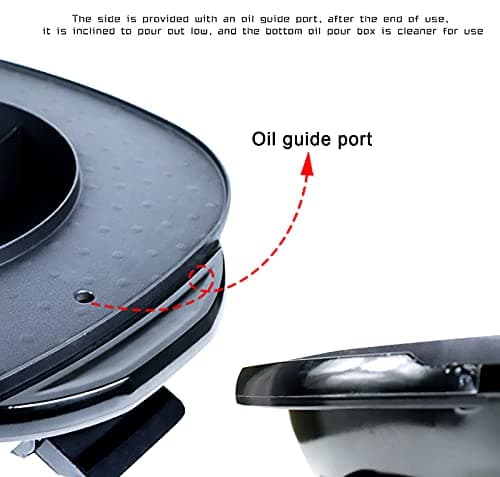 Hot Pot Barbecue électrique 2 en 1 multifonction - Poêle à griller anti-adhésive sans fumée - Convient pour 5 à 6 personnes
