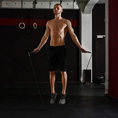 Corde à sauter, corde à sauter de vitesse Wastou pour l'exercice de remise en forme, corde à sauter réglable pour adultes pour hommes, femmes, enfants, filles