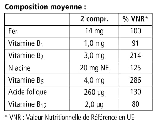 Salus Floradix Fer + Plantes - Formule Liquide Anti-Fatigue Riche en Fer - Enrichi en Vitamine C pour une Bonne Absorption - 84 comprimés