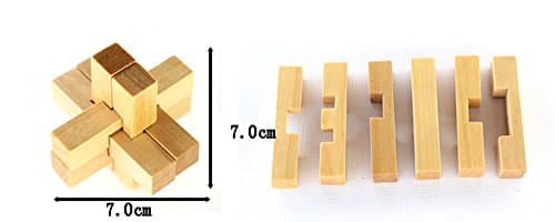 Gracelaza Casse-Tête en Bois Set 4 Pièces - Jouet de Puzzle en Bois - 3D Puzzle en Bois - Jouets pour des Enfants et des Adolescents