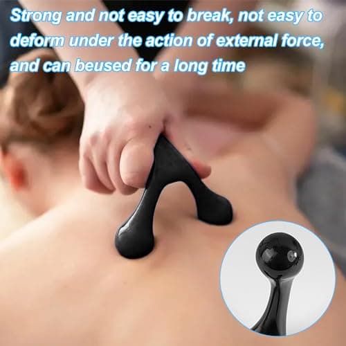 3pcs Set de Massage, Kit de Massage, Outil de Massage Des Tissus Profonds Massage Point Trigger Thérapeute Pouce Points Trigger, Rouleau Visage, pour Le Dos, Cou,Tete,Pieds, Bras et Jambes
