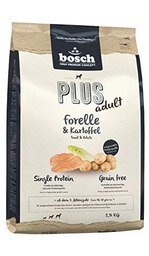 bosch HPC PLUS Truite et pomme de terre - Croquettes pour chiens adultes de toutes races - Monoprotéines - Sans céréales - 1 x 2,5 kg