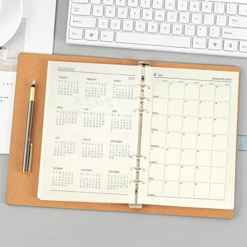 Feuilles A5 Recharge Papier Recharges pourMJournaux Insertions pour Carnets de Notes Papier Supplémentaire A5 Convient Aux Classeurs à 6 Anneaux de Format