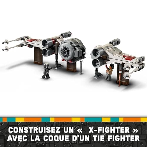 LEGO Star Wars TIE Fighter et X-Wing à Combiner - Idée Cadeau pour Garçons, Filles et Fans dès 9 Ans - Chasseurs à Construire et à Collectionner pour Les Enfants - Véhicules Personnalisables 75393