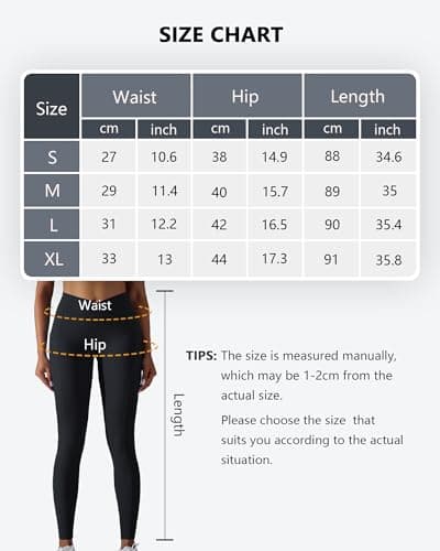 JTSONN Leggings de Sport pour Femmes Taille Haute Long Opaques Pantalons de Yoga avec Poches Collants de Fitness Yoga Gym Course