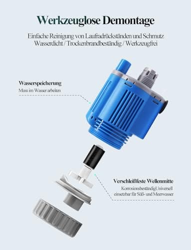 Nettoyeur électrique pour Aquarium, avec changeur d'eau Laveur de Sable Nettoyage des débris Filtre à Eau Douche à Eau débit d'eau 6 en 1 Kit de Nettoyage de Gravier Multifonction (Electric cleaner)