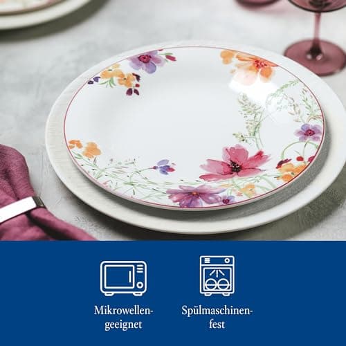 Villeroy & Boch 1041002620 Assiette Plate, Porcelaine, Blanc/Multicolore