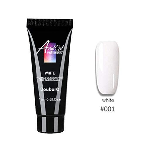 Nail d'extension Gel Kit, Kit Ongle Gel, Gel UV Construction Nail Extension + 48 Pcs Rapides Bâtiments Conseils Gel Builder Ensemble Outils À Séchage Rapide Art (15ML X 3 Couleurs)