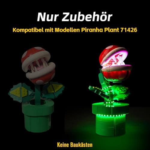 Kit d'éclairage LED pour Lego 71426, Plane piranha, (pas de Lego), kit d'éclairage décoratif pour Lego Piranha, jouet créatif, à partir de 15 ans