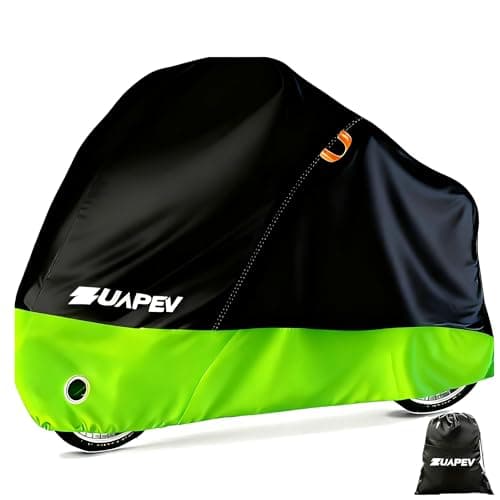 ZUAPEV Housse Velo Exterieur Protection, Bache Velo Exterieur Impermeable 210D Bâche Vélo Etanche, Protege velo Pluie Couverture 1 Velo de Course/Route/ VTT/Electrique/Ville/Enfant,195x70x110cm