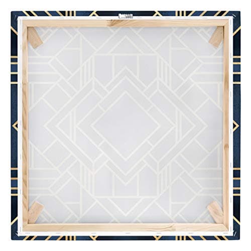 Bilderwelten Tableau Impression sur Toile Art Deco Gold Image, Peinture Murale 40 x 40cm
