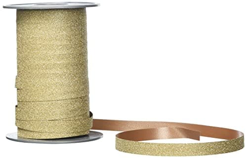 PRÄSENT Prasent Ruban en polypropylène Couleur pailletée 100 m x 10 mm