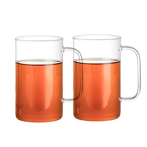 GAIWAN Verre à thé avec anse PURE550 en verre de borosilicate résistant à la chaleur, 500ml