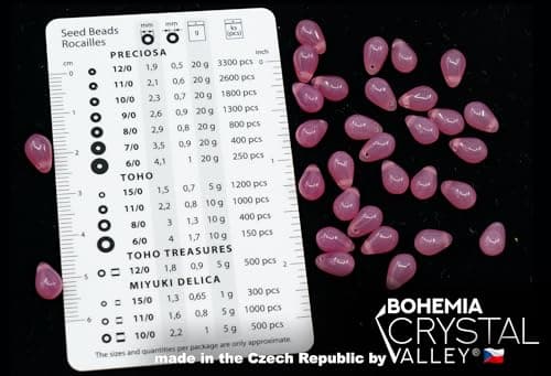 120+ Bead Kit of 6x9mm Pendant Drop Beads - Teardrop Glass Beads for Jewelry Making Set in 4 Opal Colors: White, Pink, Dark Pink, Grass Green