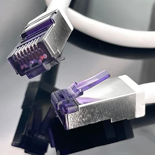 1aTTack.de - 0,25 m - Câble réseau CAT6a Superflex Ethernet Gigabit LAN RJ45 CAT6 A câble patch 10000 Mbit s SFTP PIMF 500 MHz compatible avec CAT6 CAT5 - noir - 10 pièces