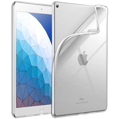 JETech Coque pour iPad Pro 10,5 Pouces et iPad Air 3 (10,5 Pouces 2019, 3ème Génération), Souple TPU Transparent Fin Antichoc Tablette Housse Étui (Transparente)