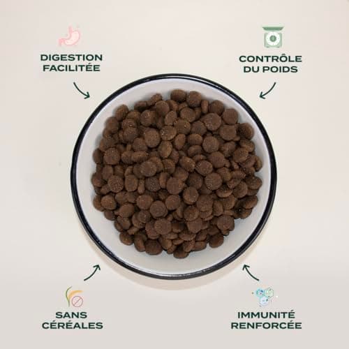 FRANKLIN – Croquettes Chien Stérilisé – 70% Poulet – sans Céréales – 15 kg | Contrôle du Poids – Digestion Facile – Riche en Protéines – Taille 18 mm – Fermeture Intégrée