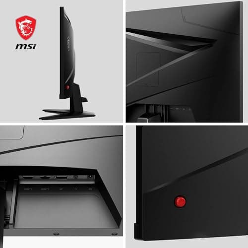 MSI MAG 256F Écran Gaming 24,5 Pouces FHD - Dalle Rapid IPS 1920 x 1080, 180 Hz / 1ms GtG, gamut sRGB 127%, Design sans Cadre, HDR Ready - DisplayPort 1.2a,HDMITM CEC