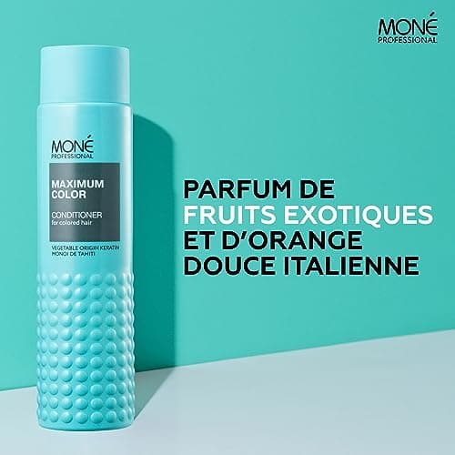 MONÉ Professional Après-Shampoing Cheveux Colorés, Kératine, 300 ml