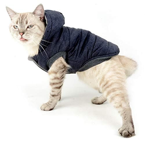 Selmai Manteau à capuche élégant pour petits chiens, vêtements pour chiens (Ce style est petit, veuillez choisir une taille plus grande)