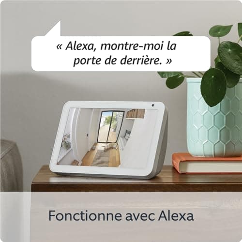 Ring Caméra intérieure (Indoor Camera 2e gén.) | Caméra de surveillance wifi sur secteur pour animaux, vidéo HD 1080p, audio bidirectionnel, cache de confidentialité | Essai Ring Home gratuit 30 j.