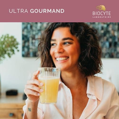 BIOCYTE Collagen Boost Vegan - Goût Mangue - Complément Alimentaire Densité et Fermeté de la Peau, Anti-Rides - Protéine de Pois, Acides aminés, Acide Hyaluronique, Vitamine C - 260g - 28 jours