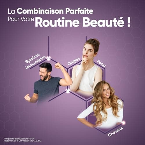 Biotine Avec Kératine, Sélénium et Zinc Complement Alimentaire - 400 Comprimés Végans Pour +1 An - Pour La Croissance Des Cheveux, Ongles et la Barbe - D-Biotine Avec Kératine Pour Femmes et Hommes