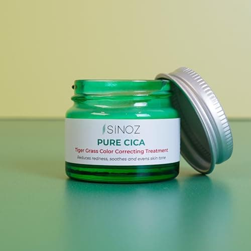 Pure Cica Tiger Grass Color Correcting Repair Cream | Neutralizes Redness & Soothes Sensitive Skin | With Centella Asiatica & SPF Protection | 15 ml