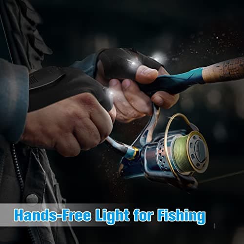 Hinshark Cadeau Homme, Rechargeable Pêche Gants LED Cadeau Anniversaire Homme, Idee Cadeau Homme Original Utile, Cadeau Papa Gadget Insolite Utile, Cadeau Fete des Peres, Idee Cadeau Noel Homme