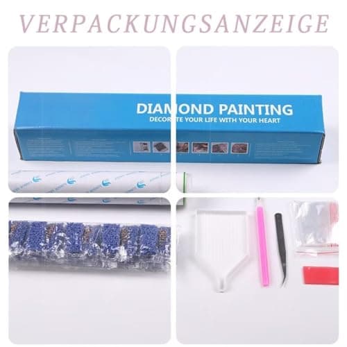 CleverFine Diamond Painting Personnalisé Photo, Broderie Tableau Diamant Painting Personnaliser Peinture Perle (Diamants ronds, 30 * 30cm)