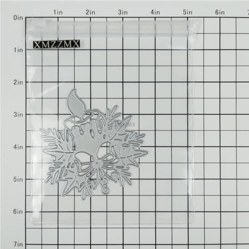 XMZZMX Matrices de découpe en métal pour la fabrication de cartes, gaufrage de papier, pochettes de rangement, fournitures de scrapbooking, motif de Noël