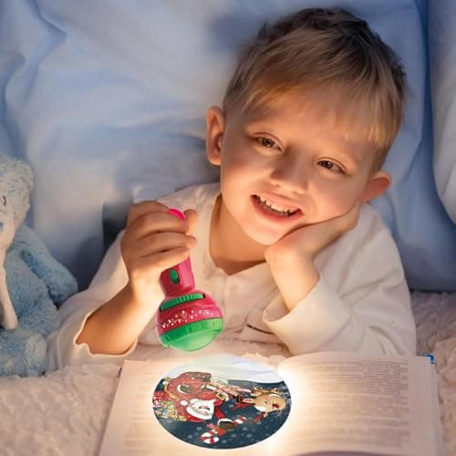 Projecteur de lampe de poche pour , projecteur de lampe de poche de Noël | Projecteur de torche drôle - Projecteur de torche pour , projecteur de diapositives à 24 motifs de noël, torche amusante pour