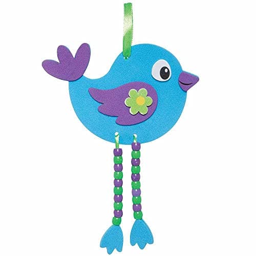Baker Ross Décorations motif Oiseaux à Perles - Lot de 5, Activités Manuelles pour Enfants (FC717)