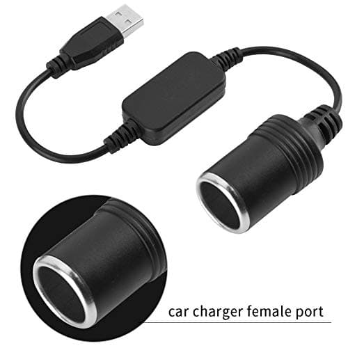 Mugast 12V USB Car Cigarette Lighter, Adaptateur de Prise Allume-Cigare Femelle de Voiture