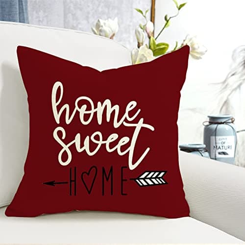 YCOLL Lot de 4 Housse Coussin Décoratif Canapé Taie d'oreiller Decoration Canapé Housses de Coussin en Lin d'extérieur Housse de Coussin Décoration pour Chambre, canapé, Chaise, Lit,Jardin 40x40CM
