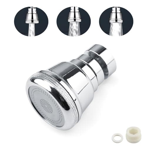 Economiseur D'eau pour Robinet, PARFCO 360° Mousseur Robinet, 3 Modes Filtre Robinet, Rallonge Robinet Cuisine pour Cuisine, Salle de Bains