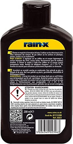Rain-X Pack Anti-Pluie et Anti-Buée Pare-Brise Voiture, Vitres Salles de Bains 2 x 200ml