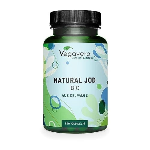 Iode BIO 150 μg | 100% NATUREL : Issu d’Algue Kelp | 6 Mois | Thyroide* + Antioxydant | SANS ADDITIFS et VEGAN | Vegavero®