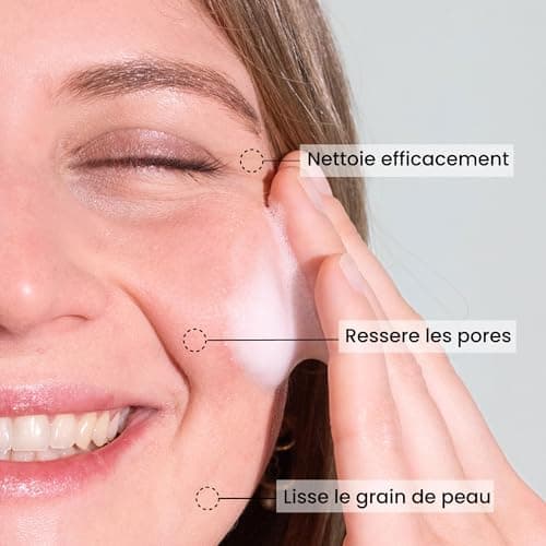 Pulpe de Vie - Mousse Nettoyante Certifiée BIO 125ml - Anti-gaspi ! Concombre - Nettoyant Visage Doux et Anti-Imperfections - Peaux Mixtes à Grasses - Régulateur de Sébum et Réduction Des Pores