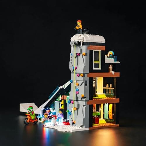 Kit d'éclairage LED pour Centre de Ski et d'escalade Lego 60366 (sans Lego), kit d'éclairage de décoration pour Centre de Ski et d'escalade Lego City, Jouet créatif