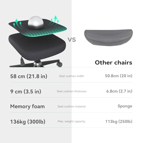 SIHOO M102C Chaise de Bureau, Chaise Ergonomique Fauteuil de Bureau Dossier Haut, Chaise de Bureau Grande et Haute avec accoudoirs rabattables, Soutien Lombaire réglable, Chaise avec appuie-tête,Noir