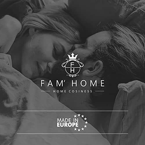 FAM Home Oreiller 50x60 Lot de 2 Anti Acarien I Coussin Rectangulaire Moelleux Microfibre Douces Hypoallergenique Entretien Facile